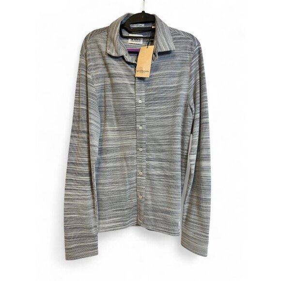 Scotch & Soda Men’s Button Down Polo Shirt – Size Small – Space Dyed – $98 NWT - Picture 2 of 3